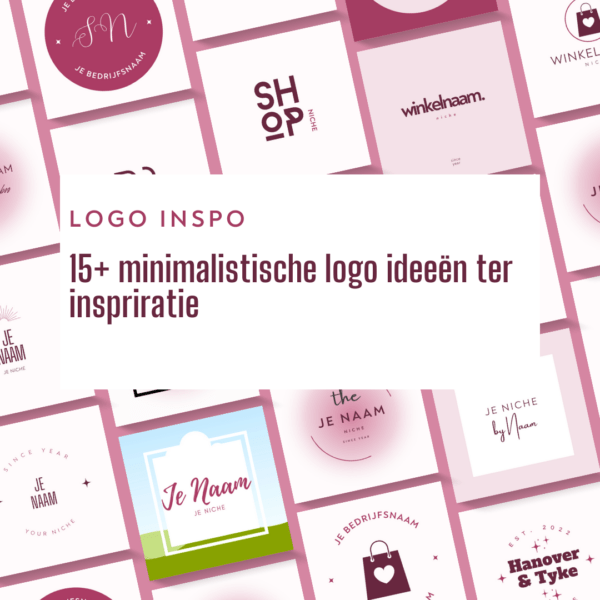 15+ minimalistische logo ideeën