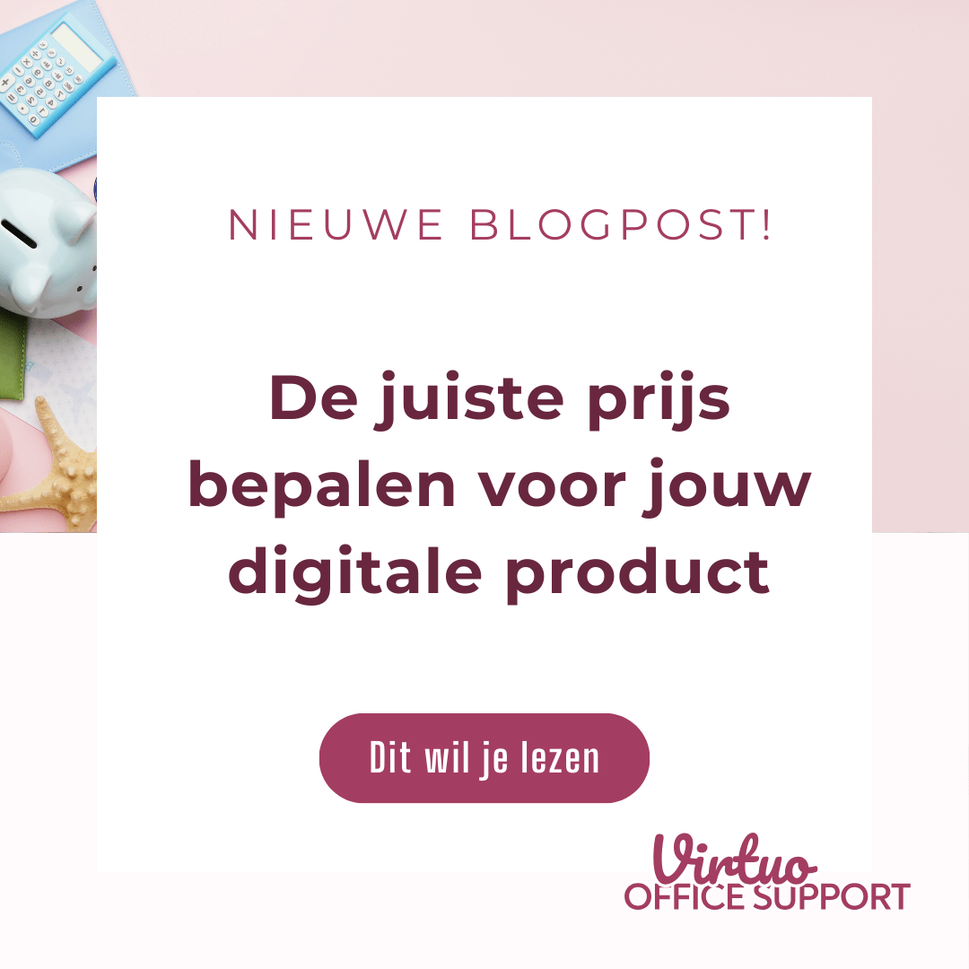 De juiste prijs bepalen voor jouw digitale product