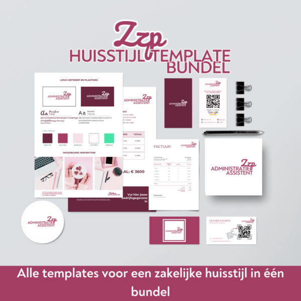 Zzp huisstijl bundel canva template