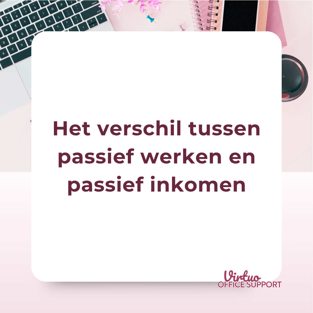 passief werken
