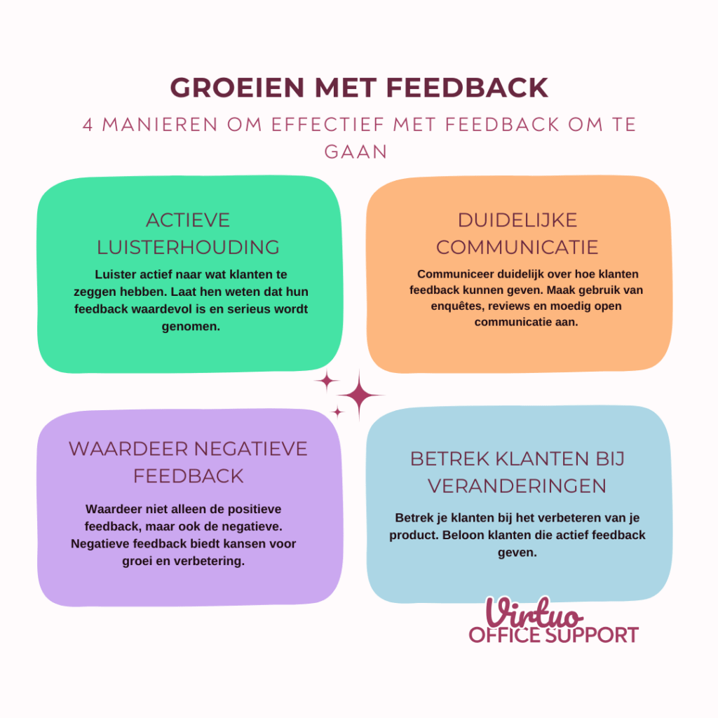 4 manieren om effectief met feedback om te gaan